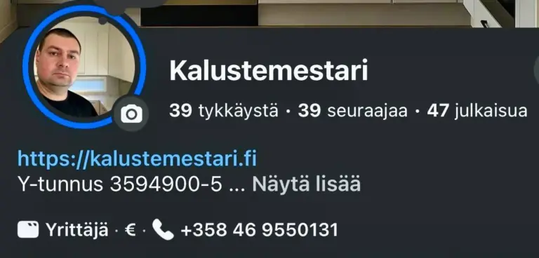 kalustemestari facebook sivu